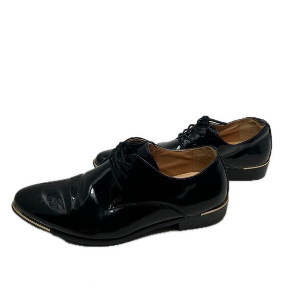 Uniform Hi-Gloss Shiny Dress Oxford Shoe Mens 11 - Picture 2 of 8